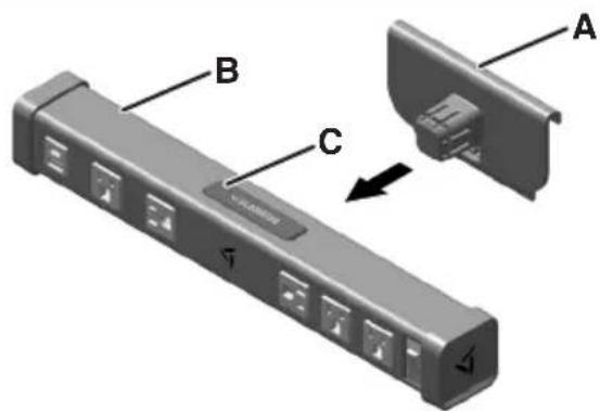 Gladiator GAWU16PSPK - Remove the PowerStrip Bar from the UMB - 1