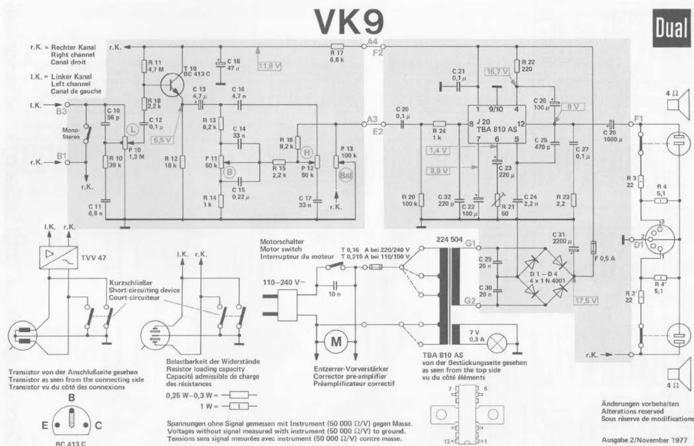 DUAL VK9 - Equipement d'amplificateur - 1