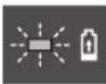 BOSCH GKS 18V-44 Professional - Flashing green battery charge level indicator (3) - 1