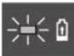 BOSCH GKS 18V-44 Professional - Luz permanente verde do indicador da carga da bateria (3) - 1