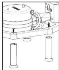Waring Commercial WWHD500 - ASSEMBLING FEET TO CAST-IRON FRAME - 1