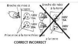Campbell Hausfeld DC080500 - Instructions de mise à la terre - 1