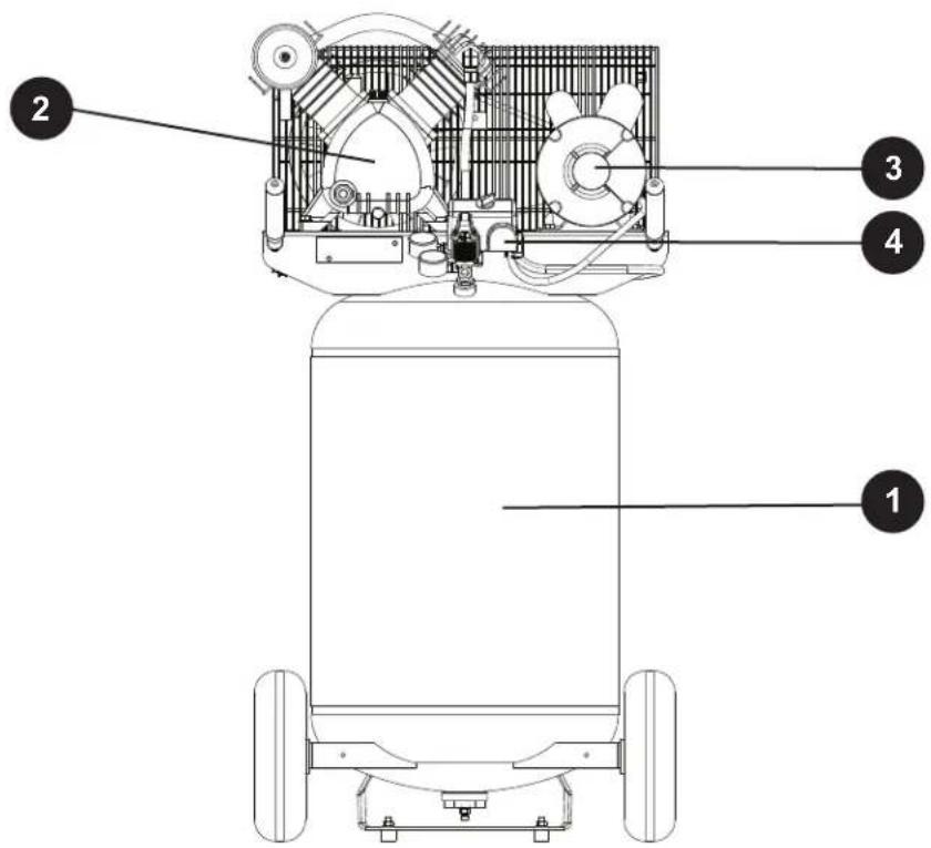 Campbell Hausfeld XC302100 - REPAIR PARTS ILLUSTRATION FOR CE1000 AND XC302100 - 1