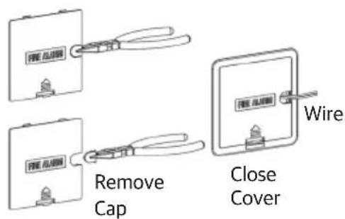 Airrex AHSC-14R - - Connecting the fire alarm wire from fire alarm system - 2