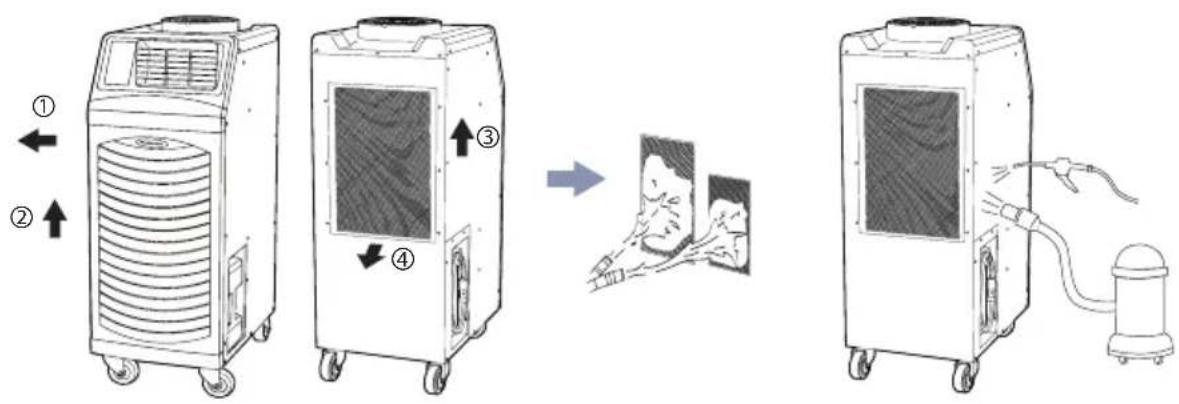 Airrex HSC-12R - - CLEANING THE AIR FILTERS - 1