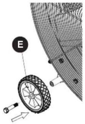 EcoMax EMF103055D - Assemblage du support de ventilateur : - 1