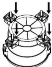 EcoMax EM18191P - ENSEMBLE DE SUPPORT / ACCESSOIRE ROULETTE - 2
