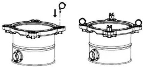 EcoMax EM18115 - ENSEMBLE DE SUPPORT / ACCESSOIRE ROULETTE - 1