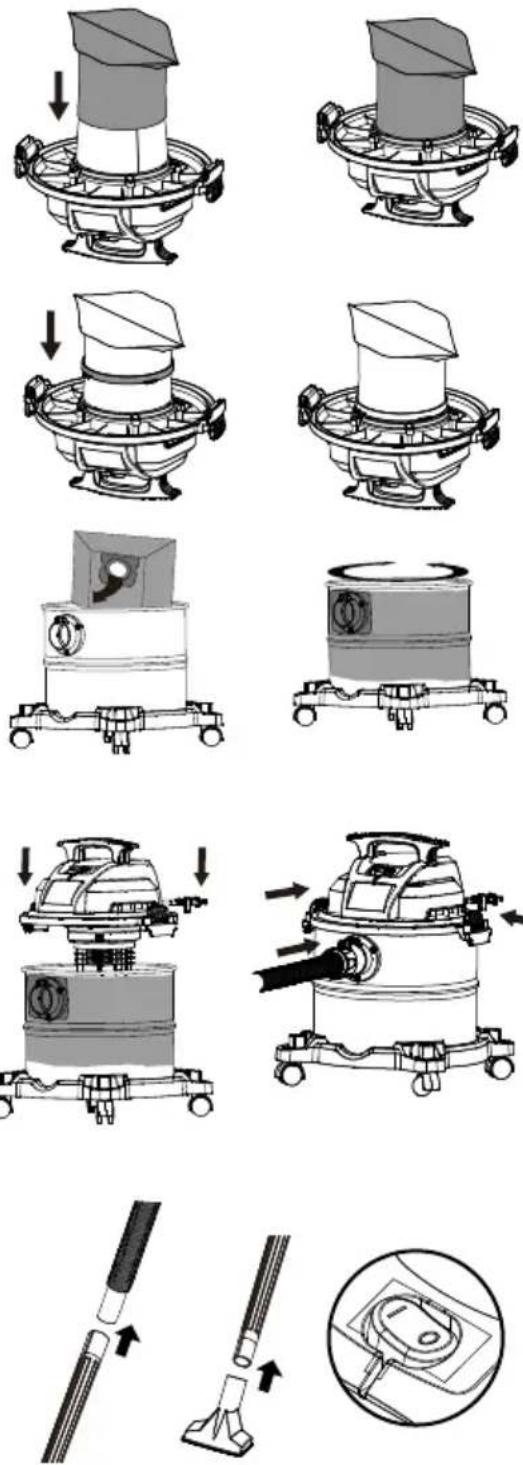 EcoMax EM18115 - INSTALLING THE DISPOSABLE FILTER BAG - 3