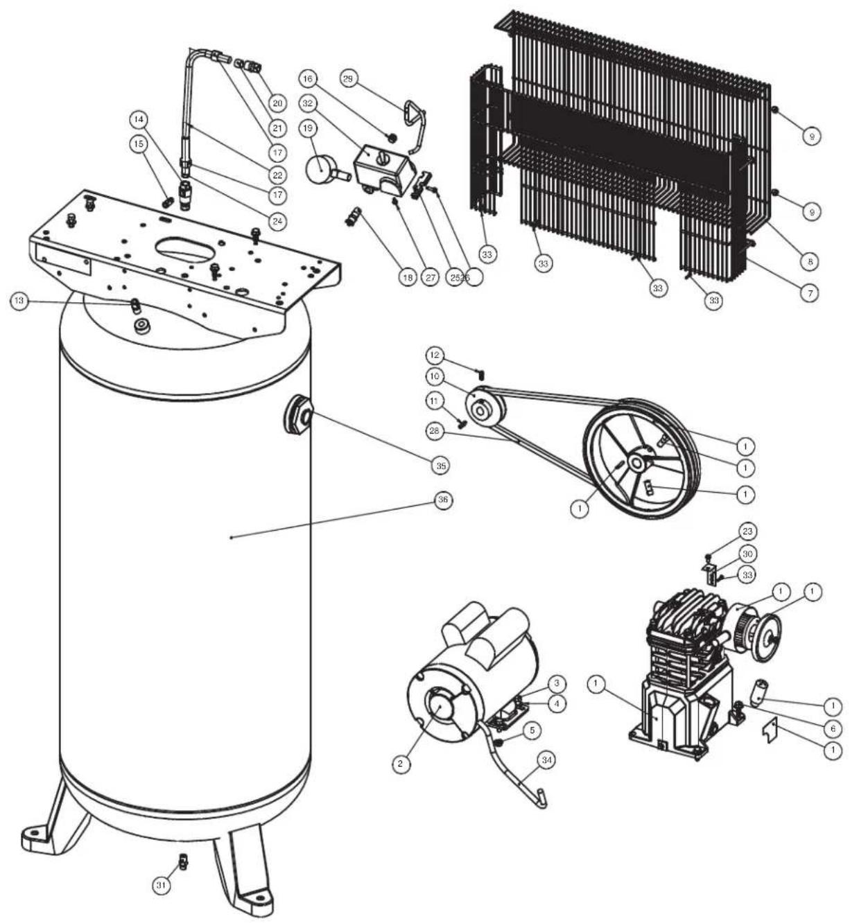 Campbell Hausfeld VT6195 - Almacenamento - 2