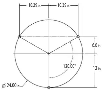 Campbell Hausfeld VT6195 - BOLT DOWN PATTERN - 1