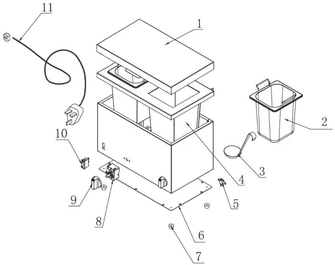Omcan 44181 - Model FW-CN-0252 44182 - 1
