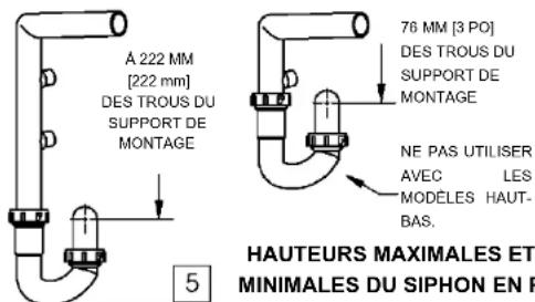 Haws 1211SH - DÉTAILS DE L'INSTALLATION DE L'UNITÉ DE REMPLISSAGE DE BOUTEILLE - 8