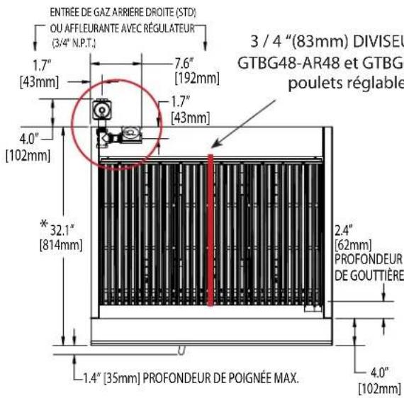 GARLAND HEEGM 48CL - SPÉCIFICATIONS : RÔTISSOIRES RADIANTES TYPE CHARBON DE BOIS - 1