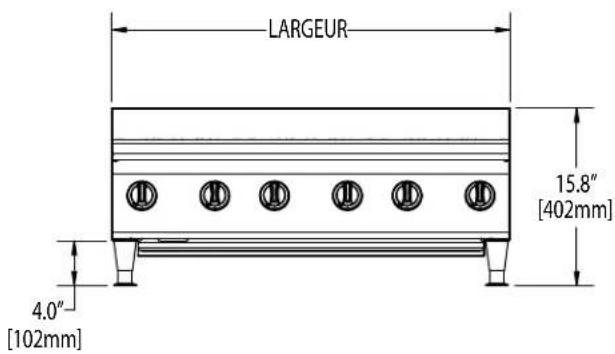 GARLAND HEEGM 48CL - SPÉCIFICATIONS : PLAQUES CHAUFFANTES - 2