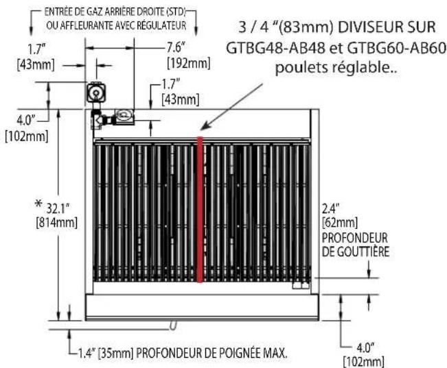GARLAND HEEGM 48CL - SPÉCIFICATIONS : RÔTISSOIRES À BRIQUETTES EN CÉRAMIQUE - 1