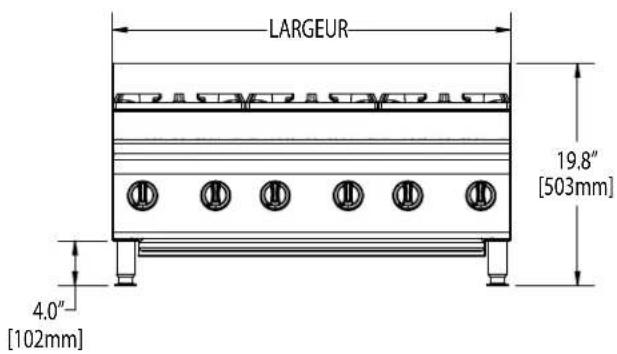 GARLAND HEEGM 48CL - SPÉCIFICATIONS : PLAQUES CHAUFFANTES ÉTAGÉES - 2