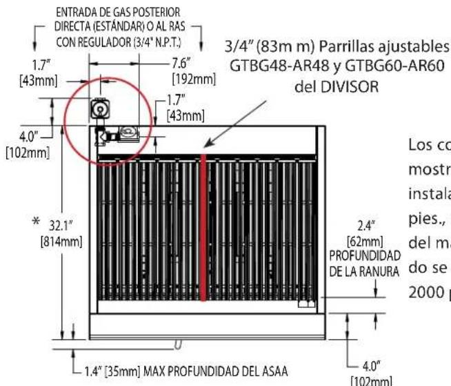 GARLAND HEEGM 48CL - ESPECIFICACIONES: PARRILLAS DE ASAR RADIANTES - 1