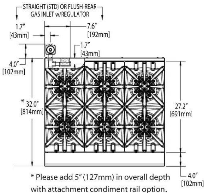 GARLAND HEEGM 48CL - SPECIFICATIONS: STEP-UP HOT PLATES - 1