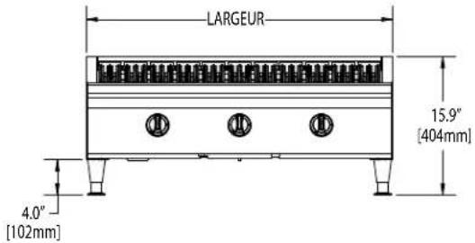 GARLAND HEEGM 48CL - SPÉCIFICATIONS : RÔTISSOIRES À BRIQUETTES EN CÉRAMIQUE - 2