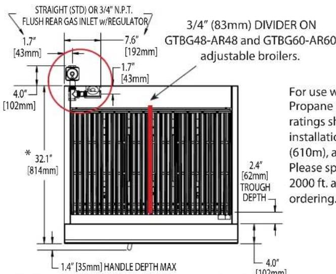 GARLAND HEEGM 48CL - SPECIFICATIONS: RADIANT CHAR-BROILERS - 1