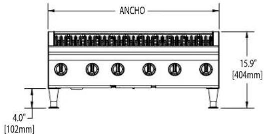 GARLAND HEEGM 48CL - ESPECIFICACIONES: PARRILLAS DE ASAR RADIANTES - 2