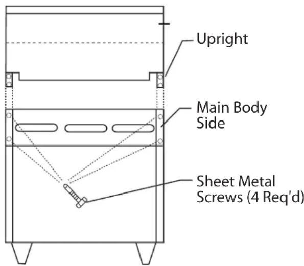 GARLAND G60-6G24CS - Backguard With High Shelf, Salamander Or Cheesemelters Mounting Instructions - 1