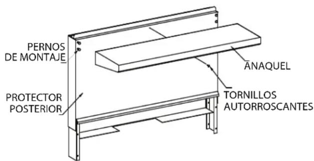 GARLAND G60-6G24CS - Instalación Del Anaquel Al Protector Posterior - 1