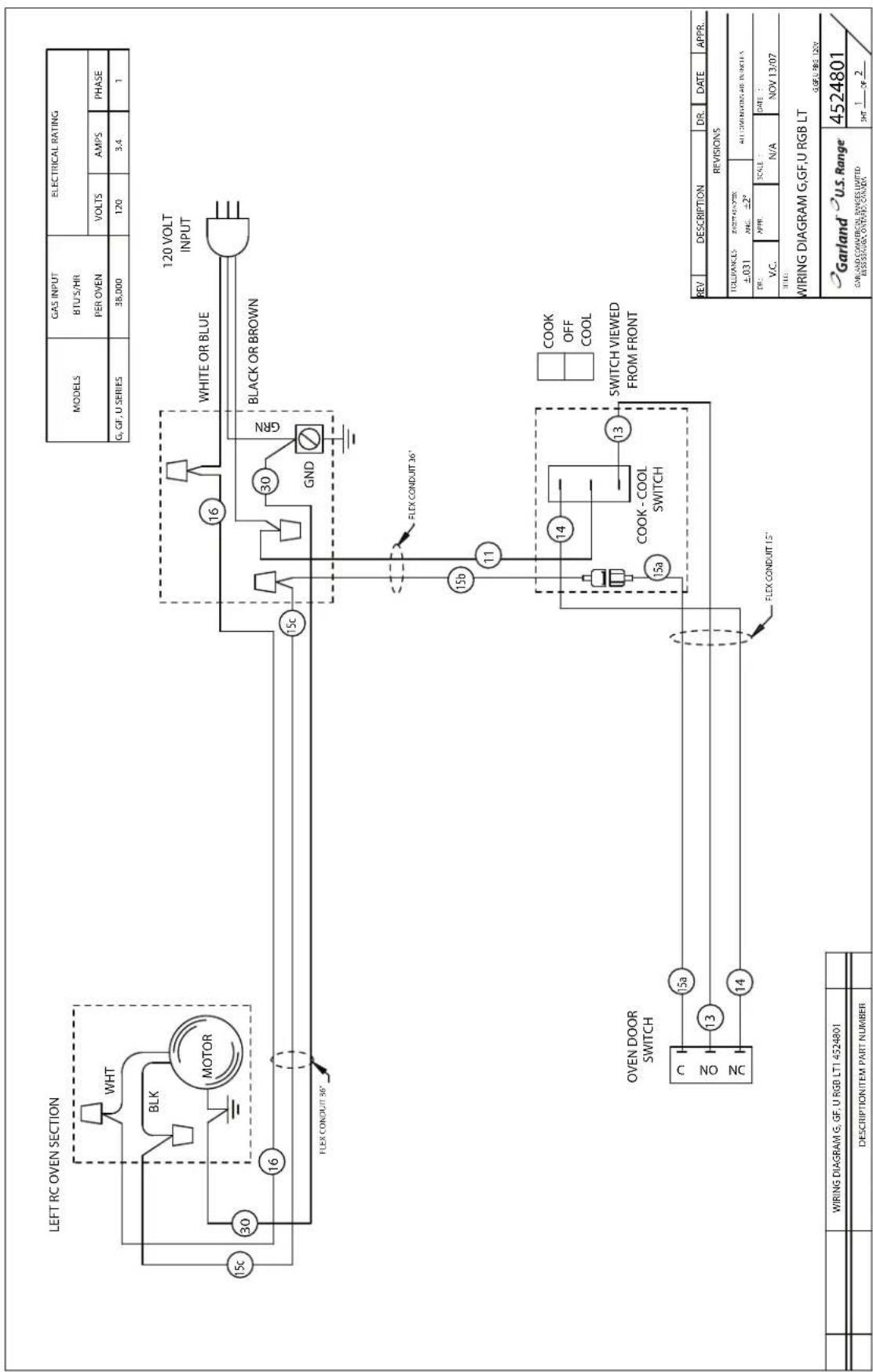GARLAND U60-2G48RS - Diagramas De Cableado - 5