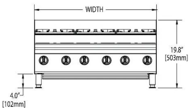 GARLAND GTGG24-G24M-5009 - SPECIFICATIONS: STEP-UP HOT PLATES - 2