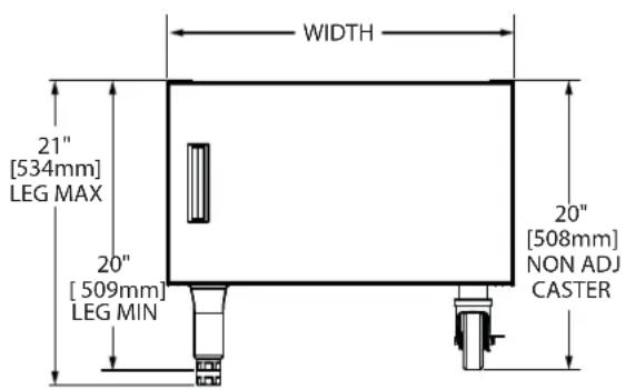 GARLAND G36-BRL - DIMENSIONS AND SPECIFICATIONS – STANDS - 3