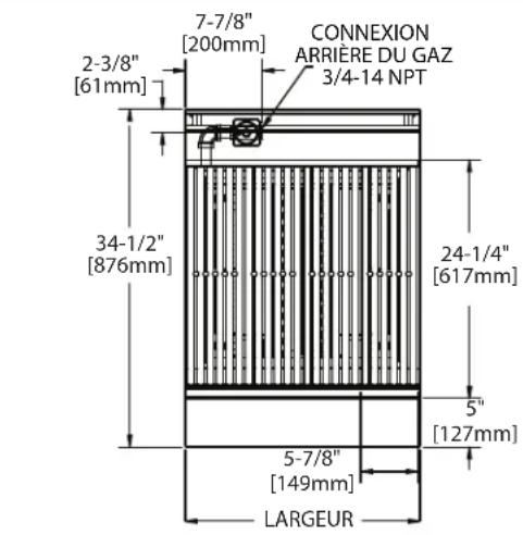 GARLAND G36-BRL - DIMENSIONS ET SPÉCIFICATIONS - RÔTISSOIRES - 1
