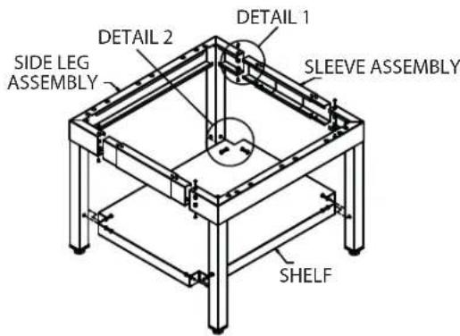 GARLAND G36-BRL - Leg Installation - 1