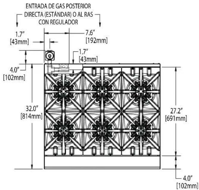 GARLAND GTGG36-G36M - ESPECIFICACIONES: HORNILLAS ESCALONADAS - 1