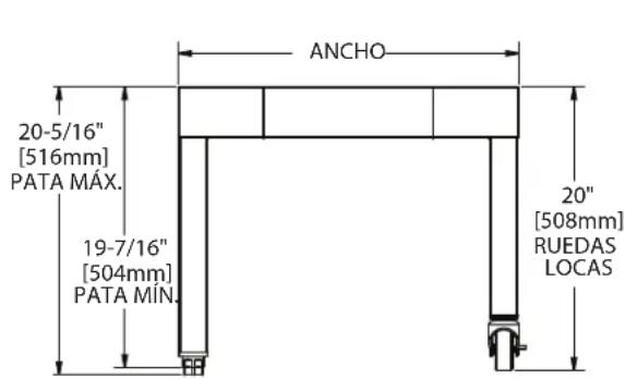 GARLAND G30-BRL - DIMENSIONES Y ESPECIFICACIONES - SOPORTES - 1