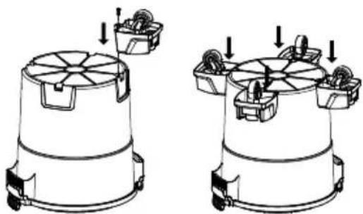 EcoMax EM18116P - CASTER ASSEMBLY - 1