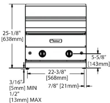 GARLAND G48 BRL - DIMENSIONS AND SPECIFICATIONS – BROILERS continued - 2