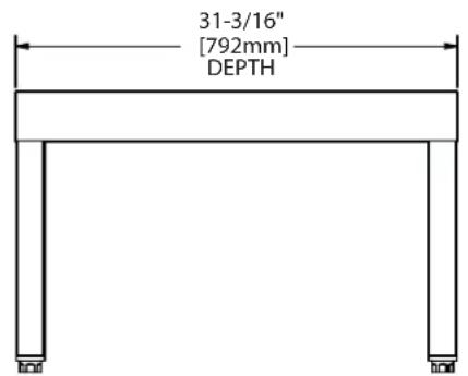 GARLAND G48 BRL - DIMENSIONS AND SPECIFICATIONS – STANDS - 2