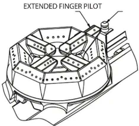 GARLAND U48-G48SS - Open Top Burners - 1