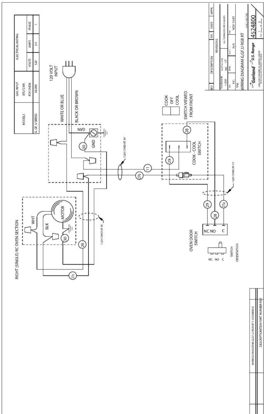 GARLAND U48-G48SS - Diagramas De Cableado - 4