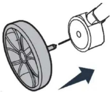 Deryan Air Buggy - Installing the front wheel - 1