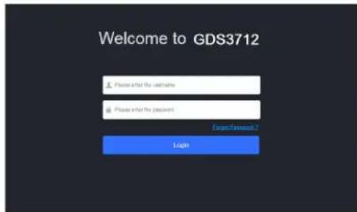 GRANDSTREAM GDS3712 - Remarque: - 2