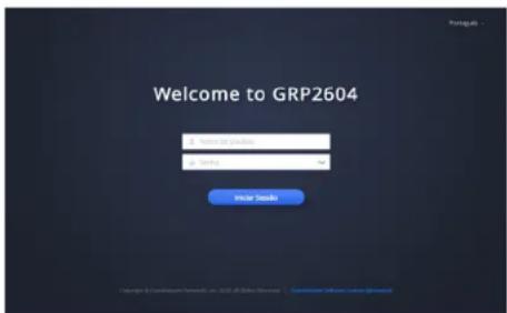 GRANDSTREAM GRP2604 - Configurar o GRP2604/GRP2604P utilizando a interface web: - 1