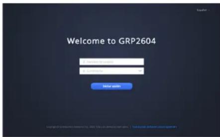 GRANDSTREAM GRP2604 - Configurando el GRP2604/GRP2604P utilizando un navegador web: - 1