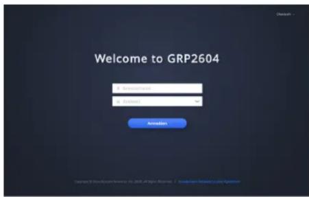 GRANDSTREAM GRP2604 - Konfiguration des GRP2604/GRP2604P via Web-Browser: - 1