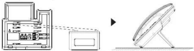 GRANDSTREAM GRP2604 - Installazione del telefono (supporto telefono): - 1