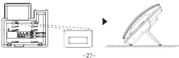 GRANDSTREAM GRP2604 - Installation des Telefons (Tischmontage): - 1