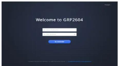 GRANDSTREAM GRP2604 - Configurer le GRP2604/GRP2604P via le Navigateur Web: - 1