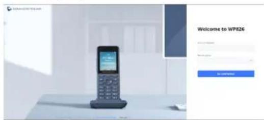GRANDSTREAM WP826 - ACCEDER A L'INTERFACE DU WP826 - 1