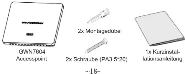 GRANDSTREAM GWN7604 - SICHERHEITSHINWEISE - 1